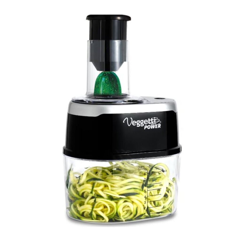 VEGGETTI POWER 4-in-1 Electric Vegetable Spaghetti Spiralizer, Gluten Free Diet